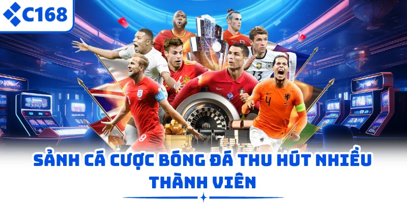 Sảnh cá cược bóng đá thu hút nhiều thành viên